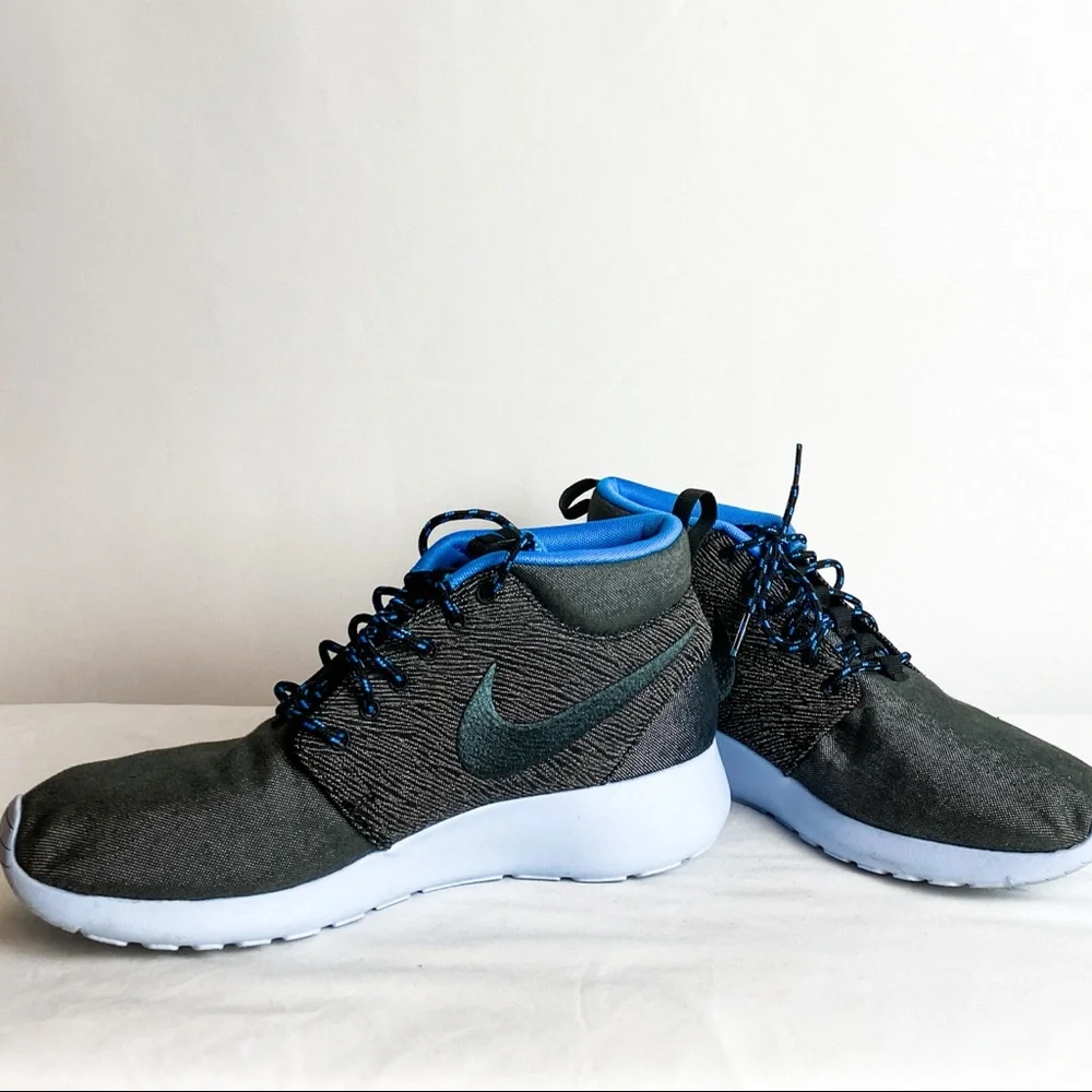 NIKE Roshe Run Mid City Pack Paris Sneakerboot Anthracite - Picture 5 of 11